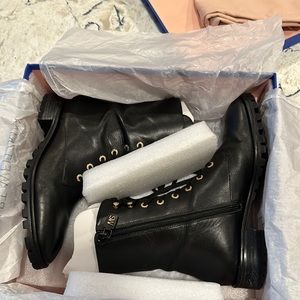 Stuart Weitzman leather combat boot